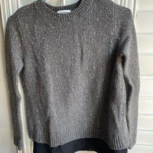 Club Monaco sweater with shirt layer